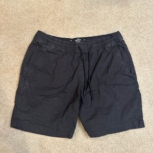Hollister Black Athletic Shorts with Elastic Waistband